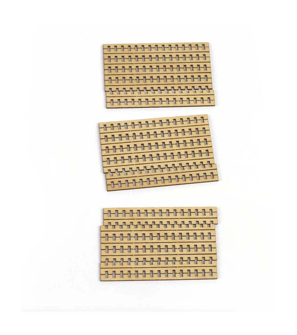 Grating in Birch Wood 55 mm (30 Units) for Ship Modeling