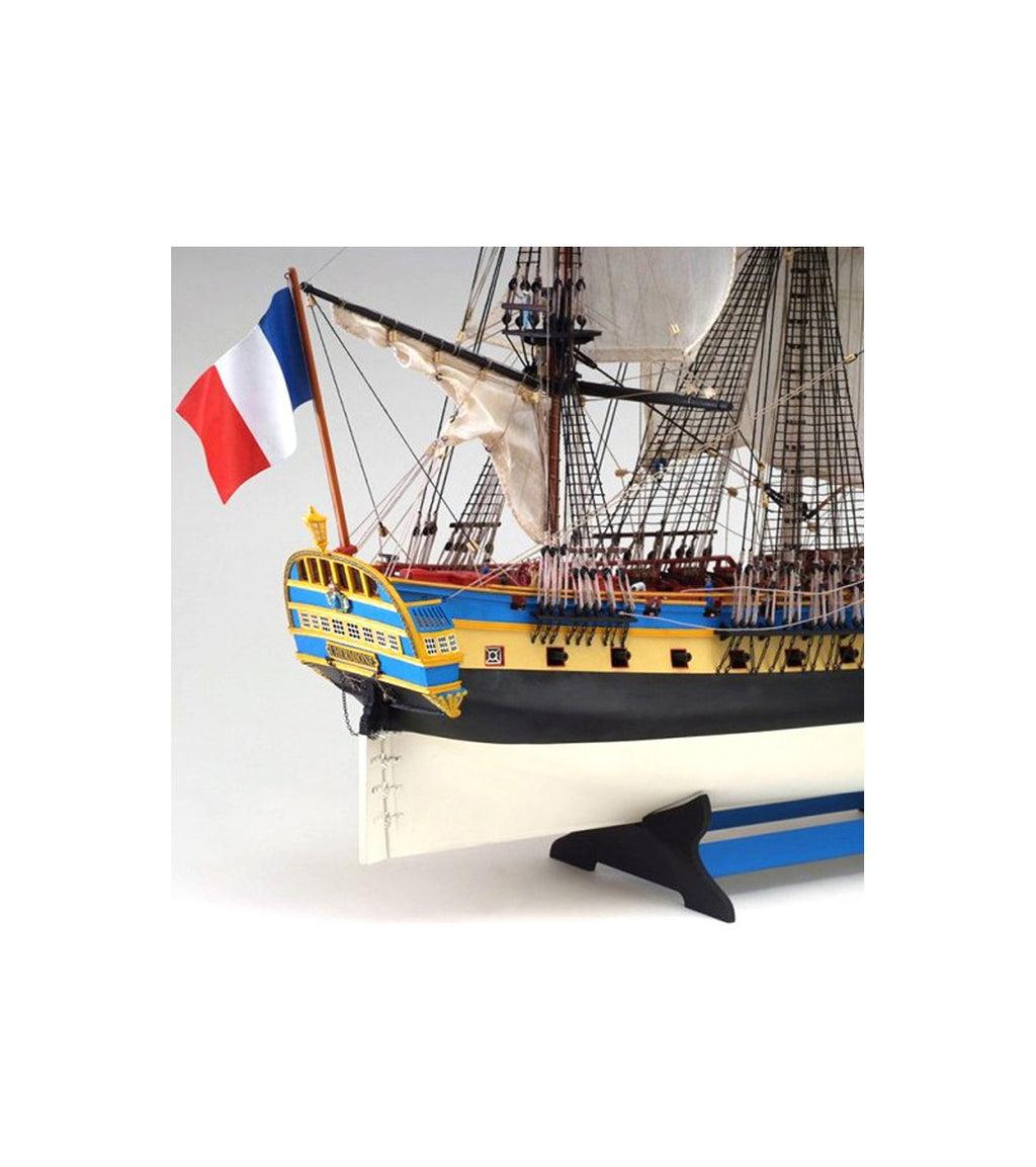 Frigate Hermione La Fayette. 1:89 Wooden Model Ship Kit