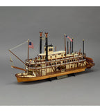 Paddle Steamer King of the Mississippi. 1:80 Wooden Model Kit