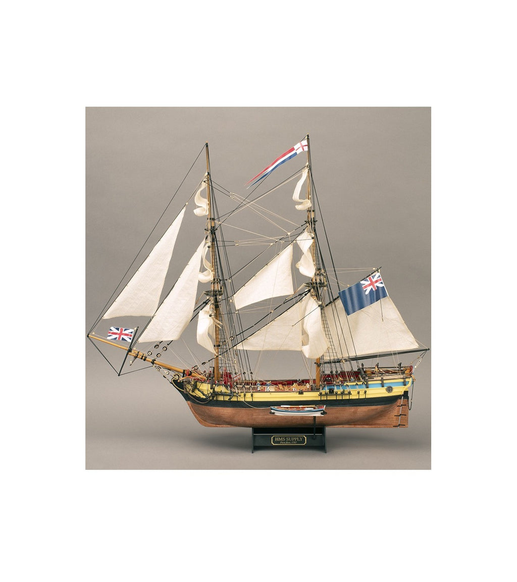 First Fleet Brig HMS Supply. 1:50 Wooden Model Ship Kit