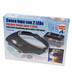 Magnifying Glass with LED Lights x2 Headset