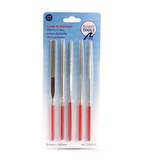Set of 5 Diamond Files Size 140mm