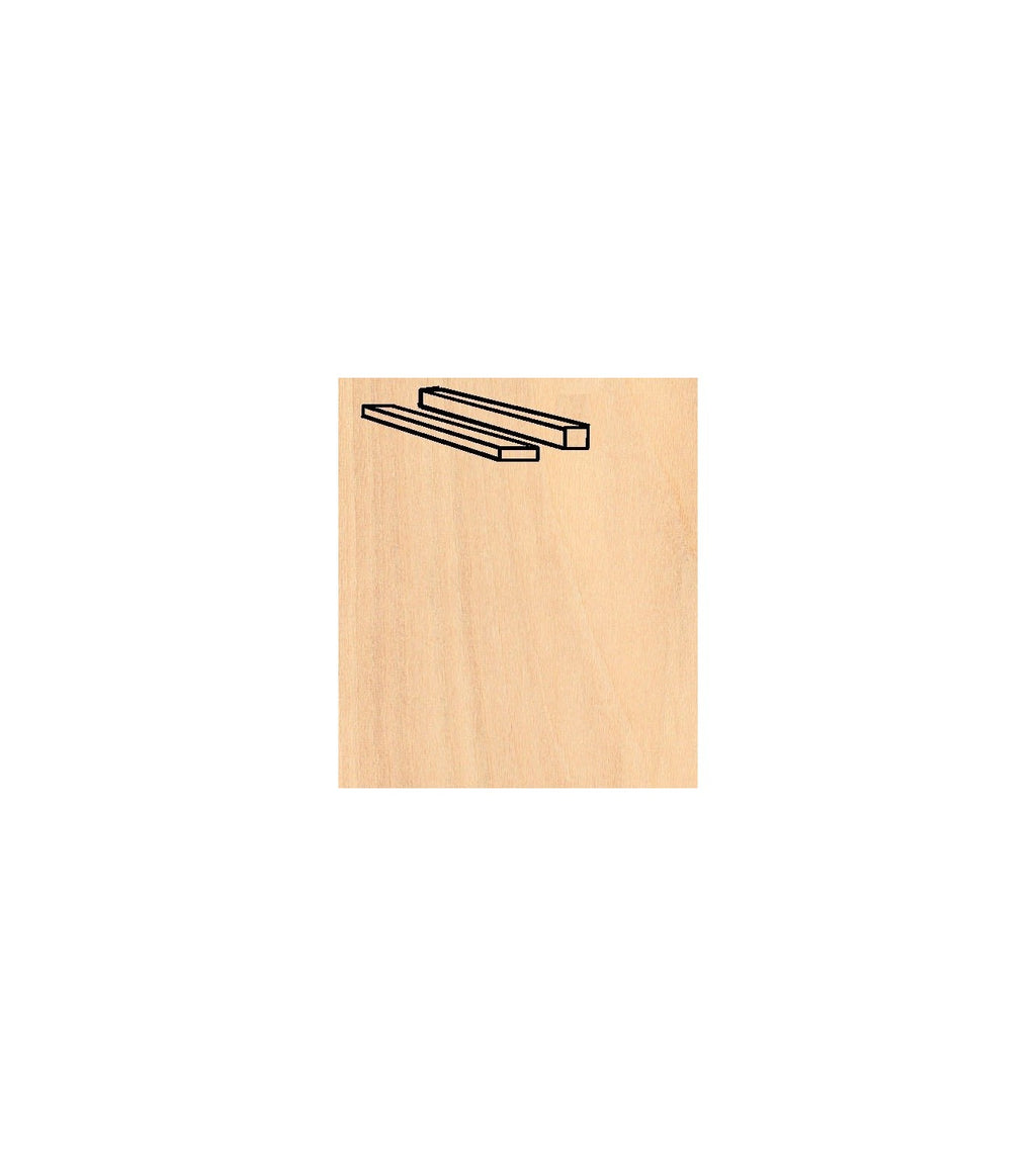 Birch Strips Pack 1 x 8 x 914 mm (6 Pcs.)