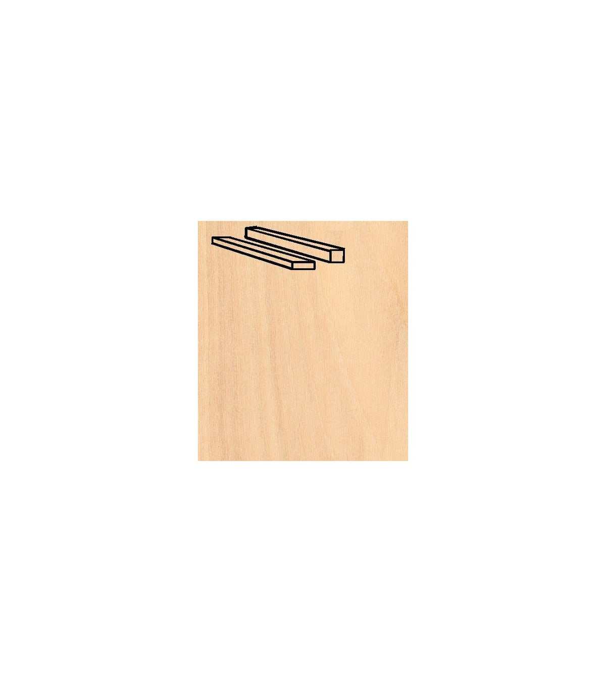 Birch Strips Pack 1 x 8 x 914 mm (6 Pcs.)