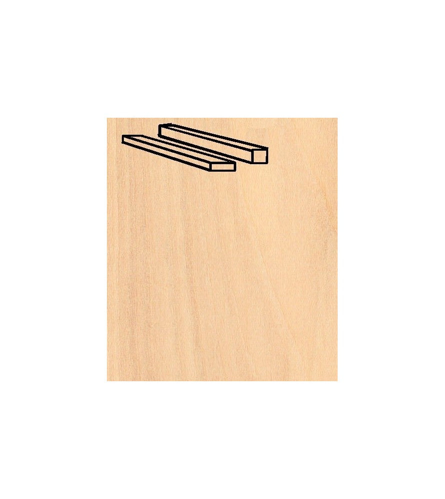 Birch Strips Pack 1 x 6 x 914 mm (6 Pcs.)
