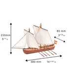 Captain's Boat Santisima TriNi&ntilde;ad. 1:50 Wooden Model Ship Kit